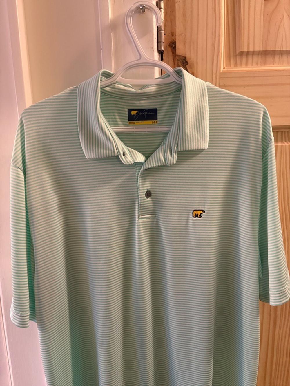 Jack Nicklaus Green Striped Polo Shirt